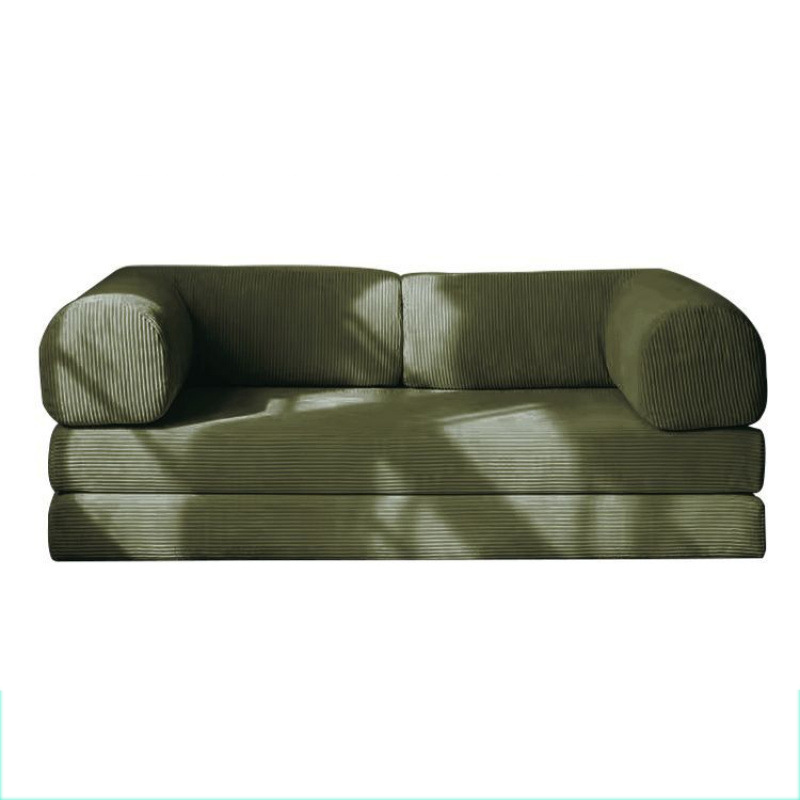 Dark green corduroy High-resilience foam