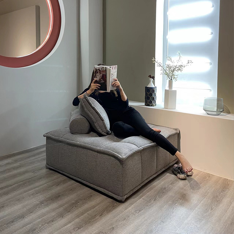 [cotton and linen] gray