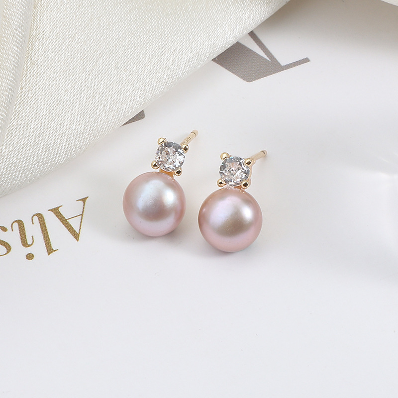 8:Natural pink purple + gold