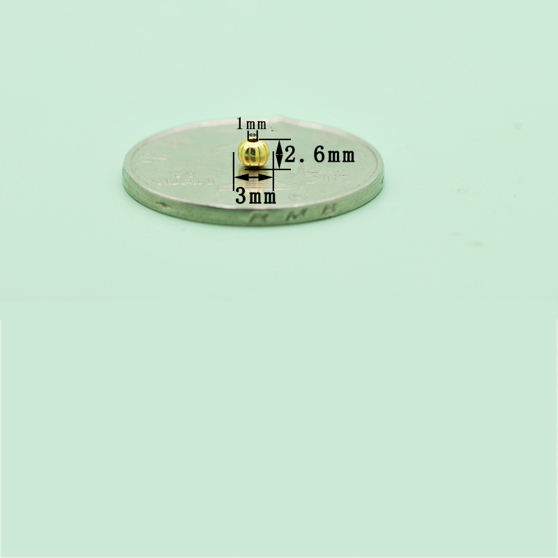 1:Pumpkin Beads * Golden 3mm FB0214058