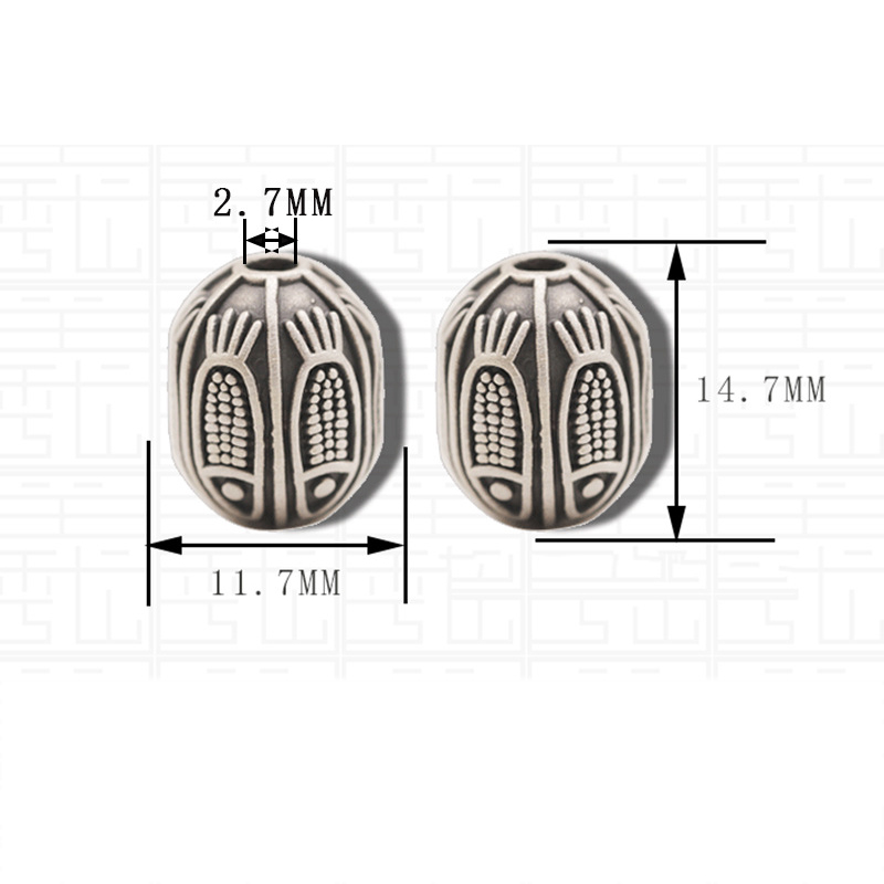 6:Fish pattern barrel bead FD088068