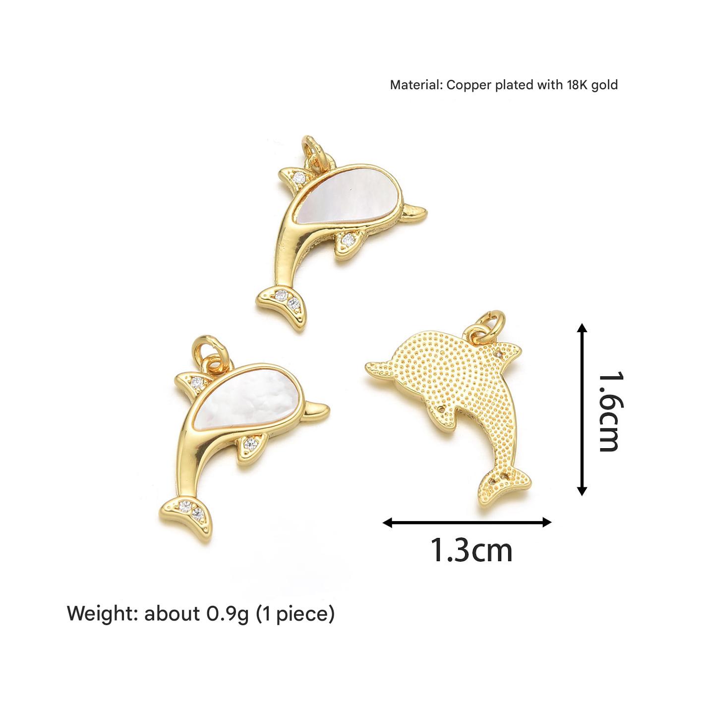 6:Dolphin pendant (1 piece)