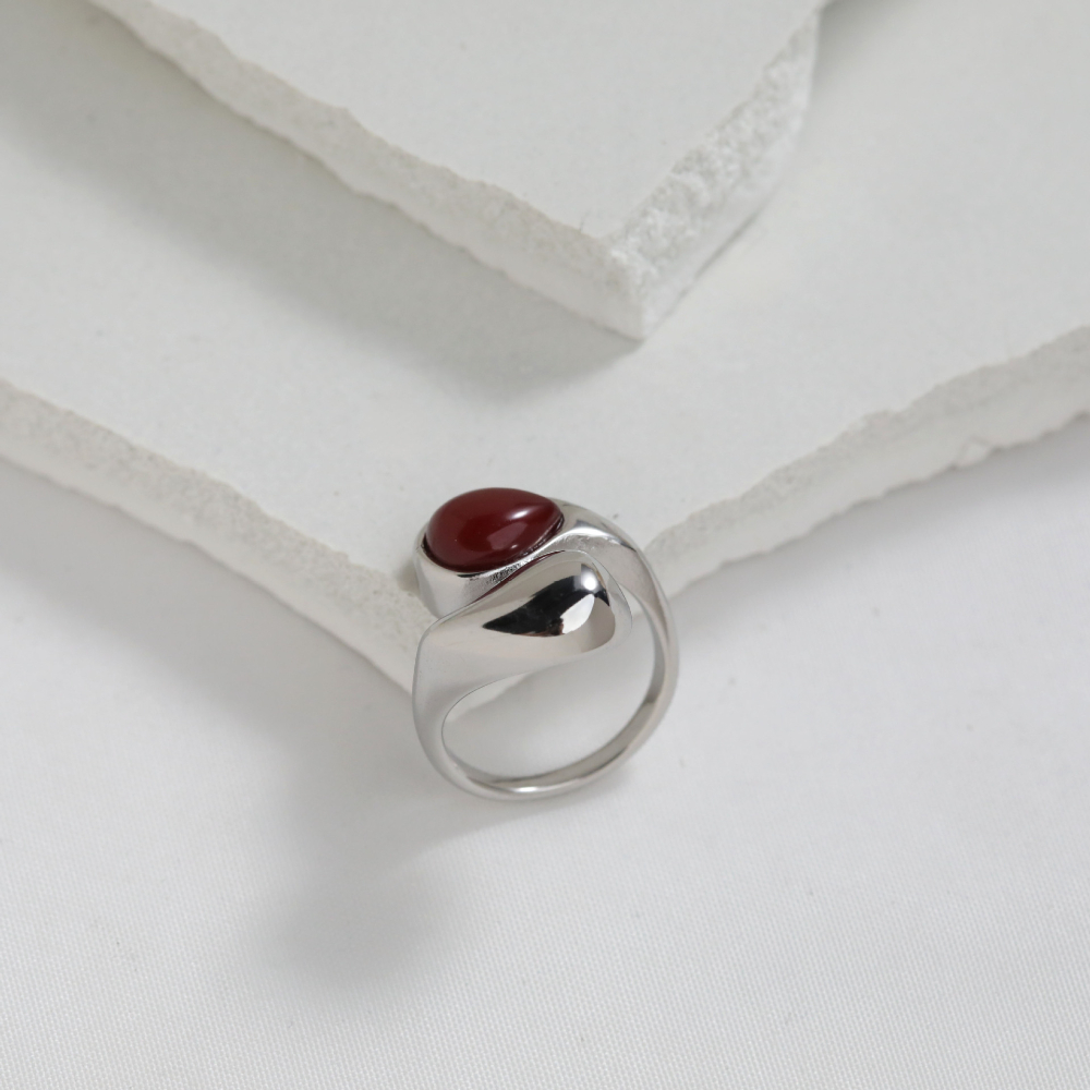 Silver - Red US Size #6