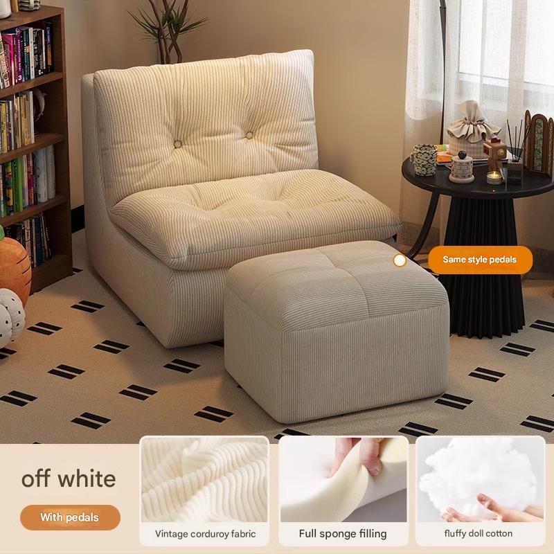 Off-white   pedals (corduroy)