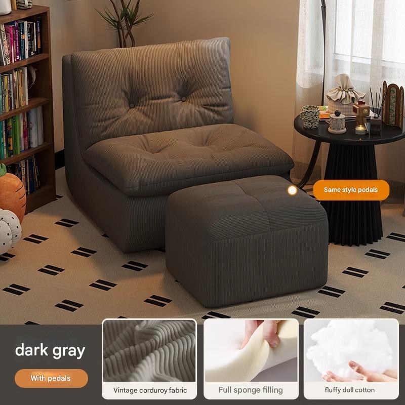 Dark gray   pedals (corduroy)