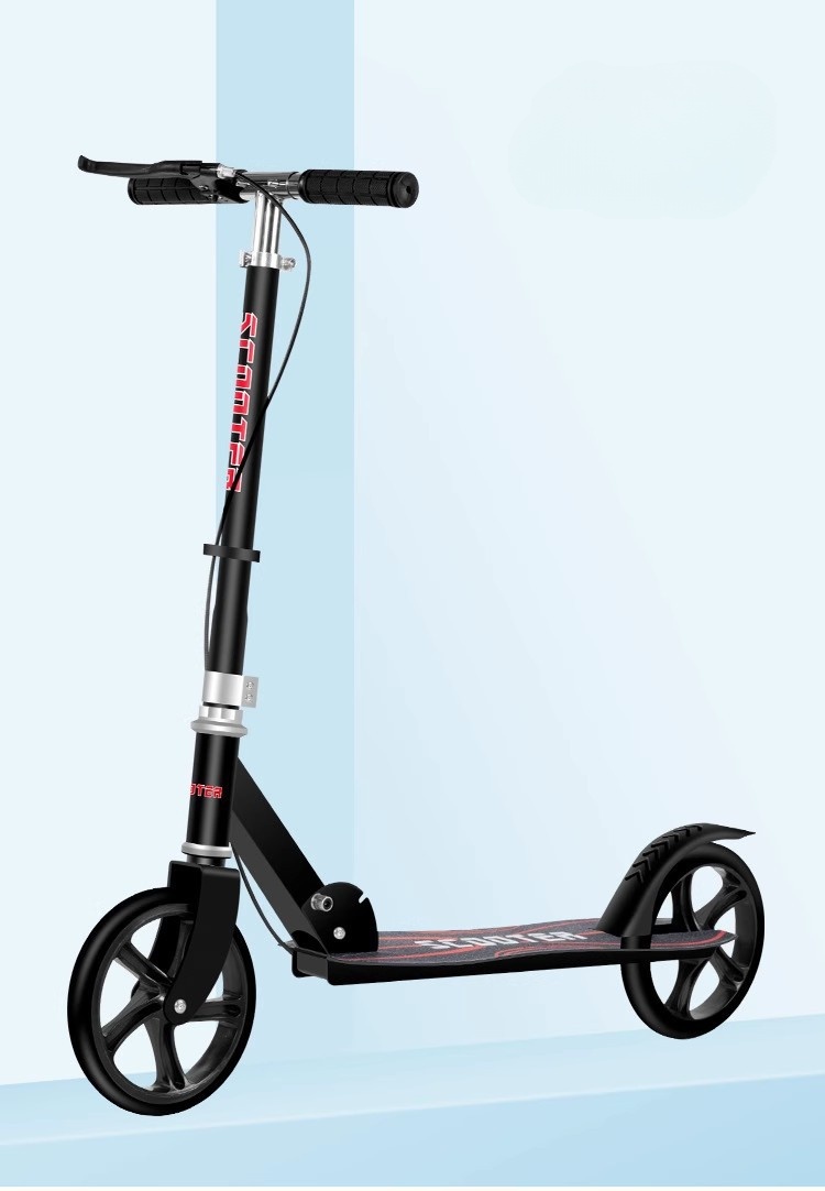 Black  with hand brake