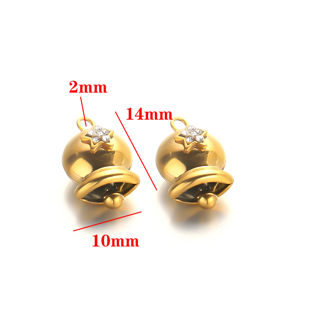 7:Five-pointed star flattened bell - golden
