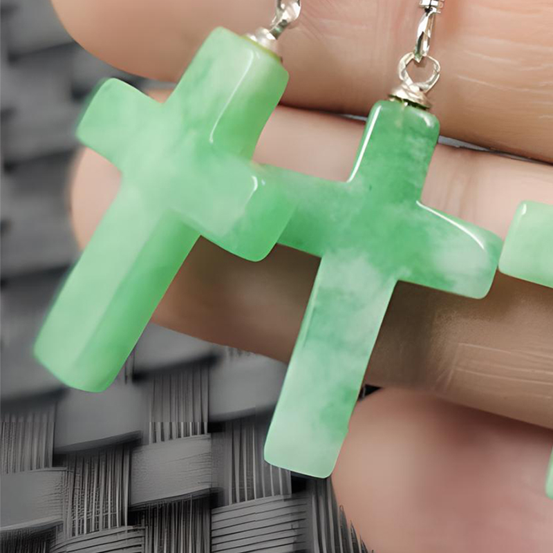 2:Silver Cross pendant about 15 * 23mm