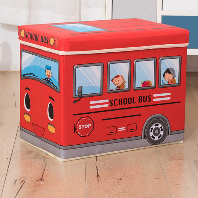 Red school bus carriage