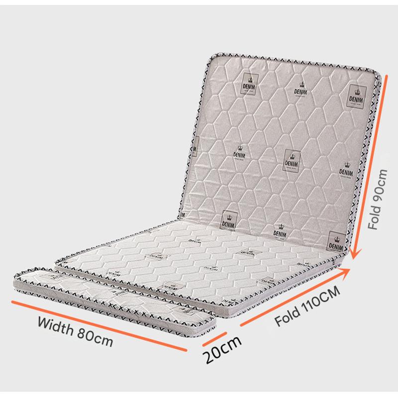 80 cm wide folding mattress (single mattress)