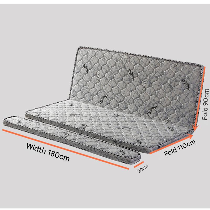 180 cm wide foldable mattress (single mattress)