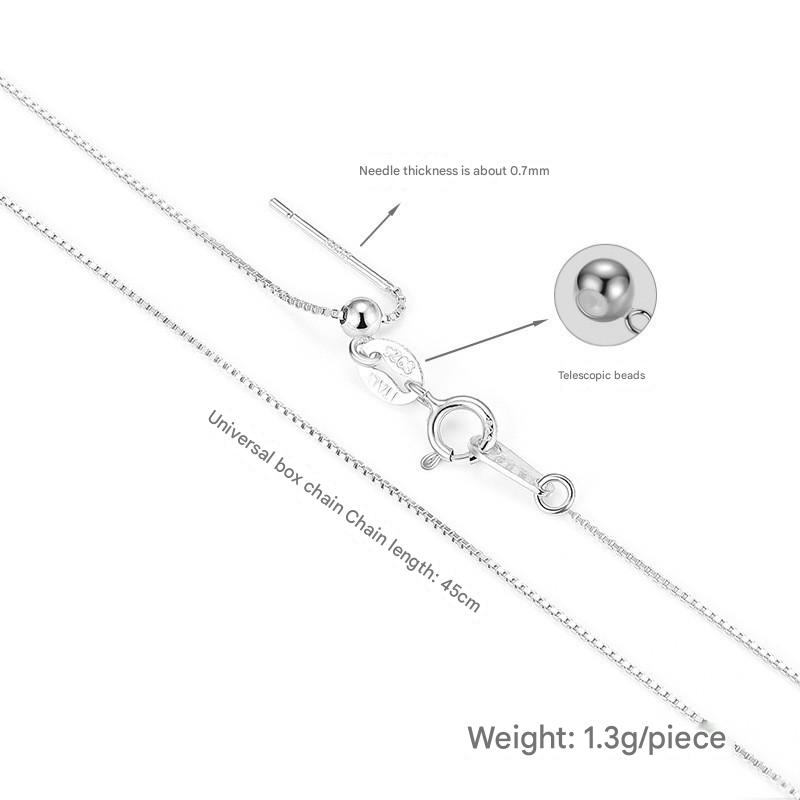 17:XL1009 White Gold Box Universal chain 45cm