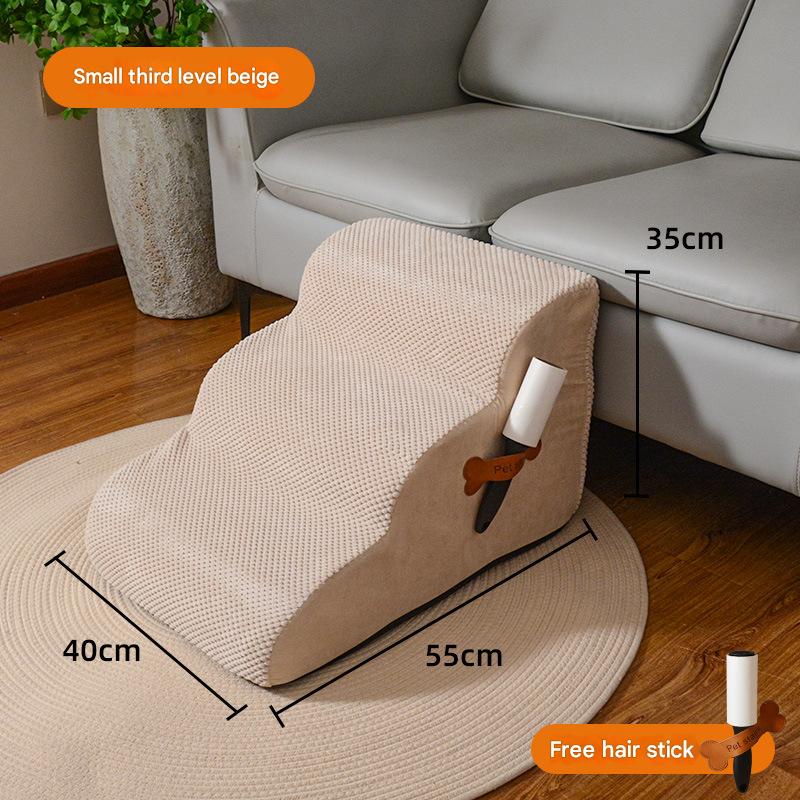 Small three-step staircase - beige 30d sponge