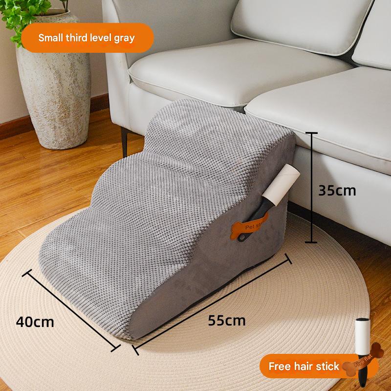 Small three-step staircase - gray 30d sponge