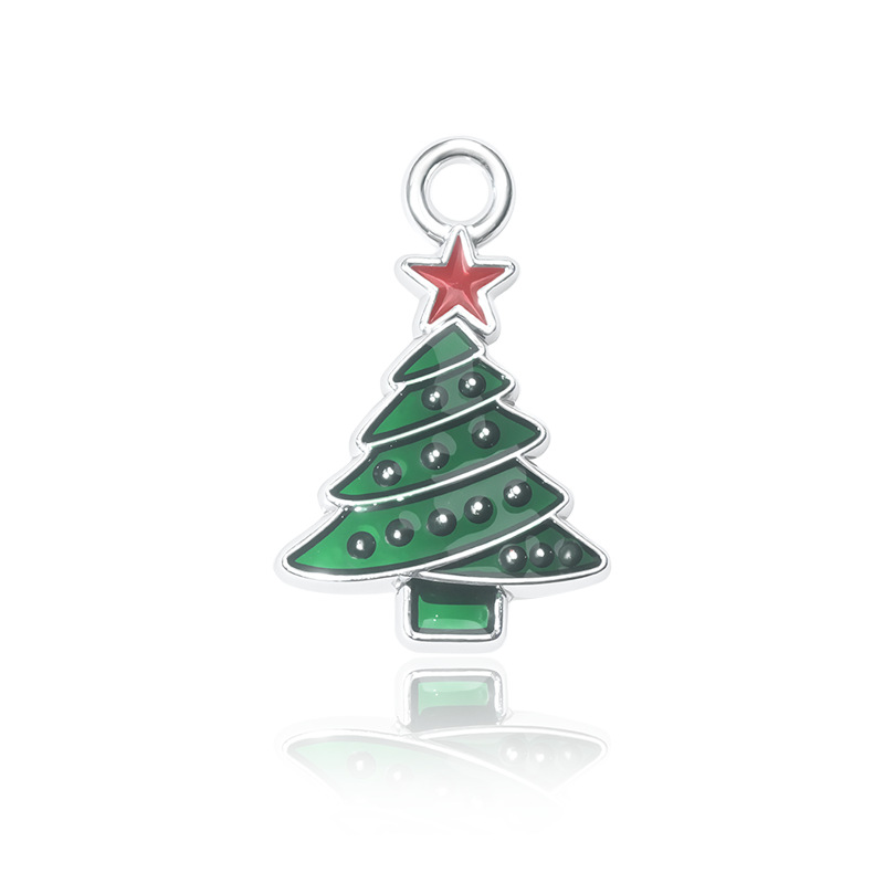 9:1 green christmas tree pendant 21*14mm 1.3g