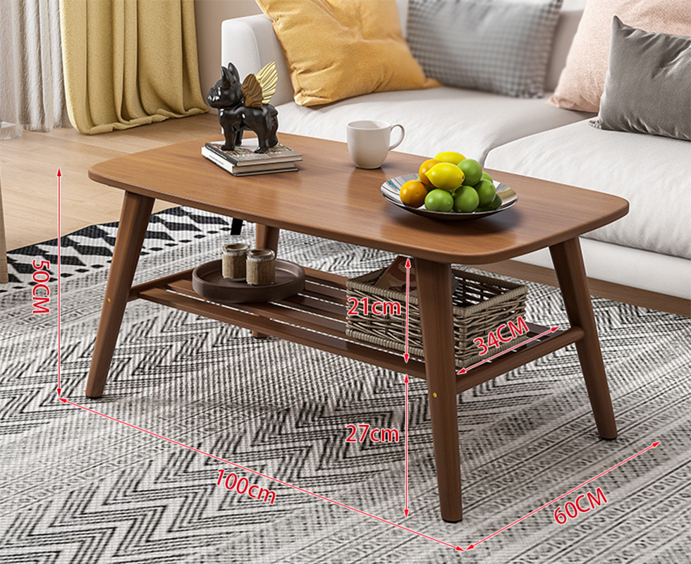 Walnut color double layer 100-60-50