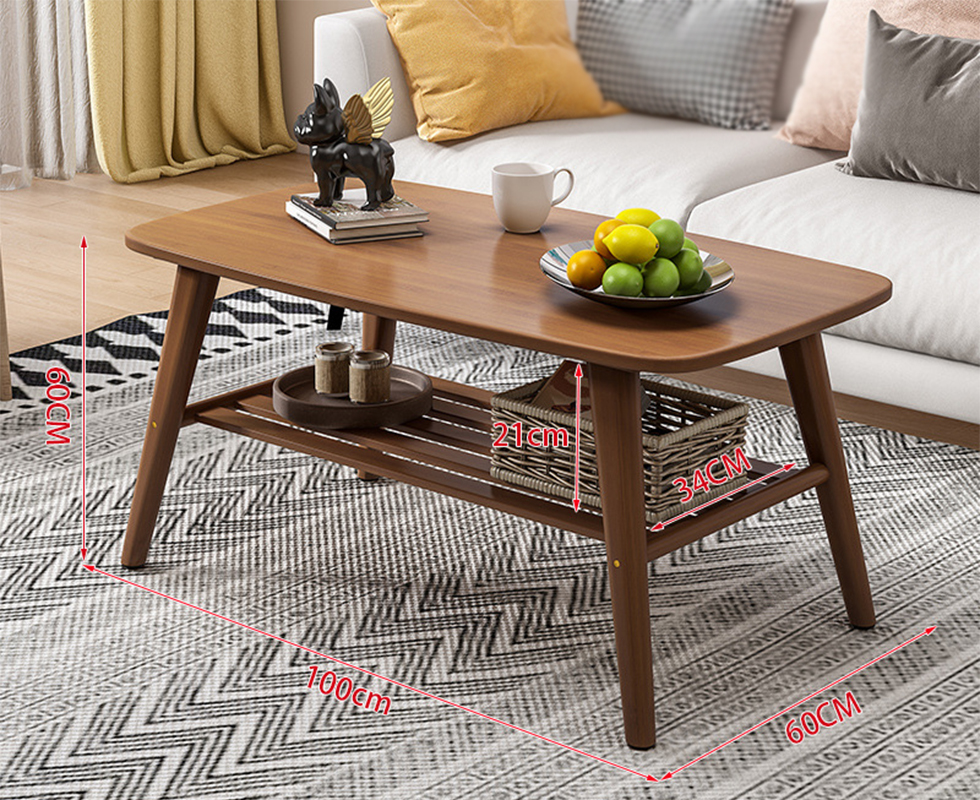 Walnut color double layer 100-60-60