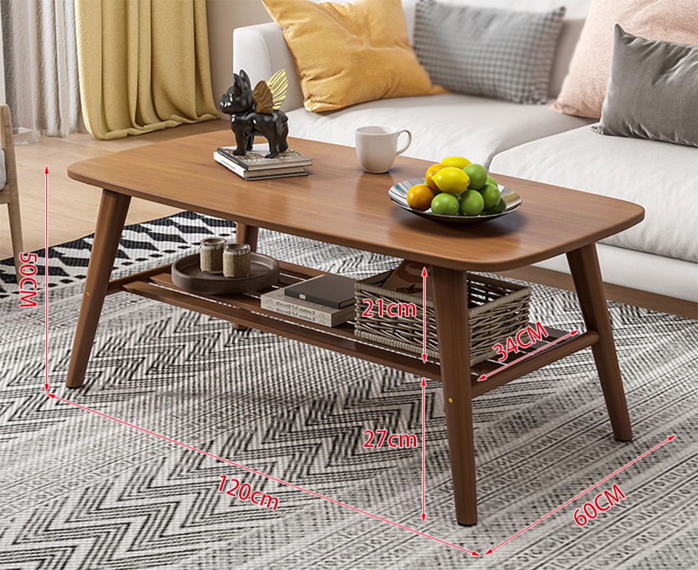 Walnut color double layer 120-60-50