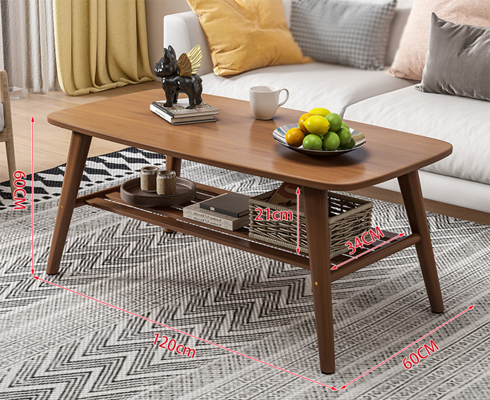 Walnut color double layer 120-60-60