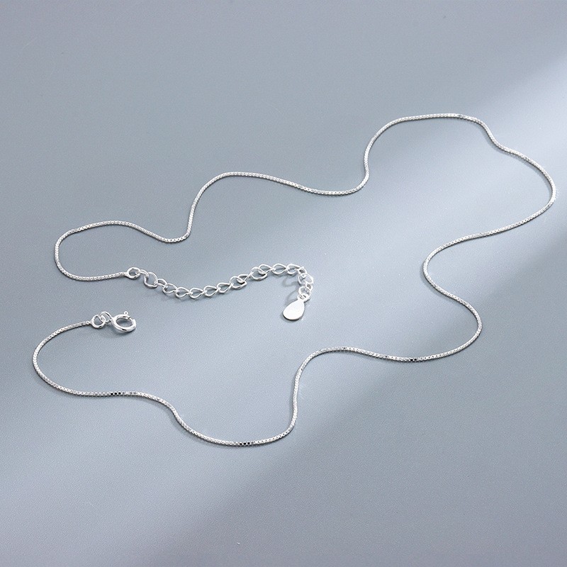 1:XL1001 silver box chain 40 5cm