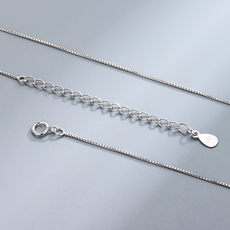 30:Platinum-plated box chain 50 5cm