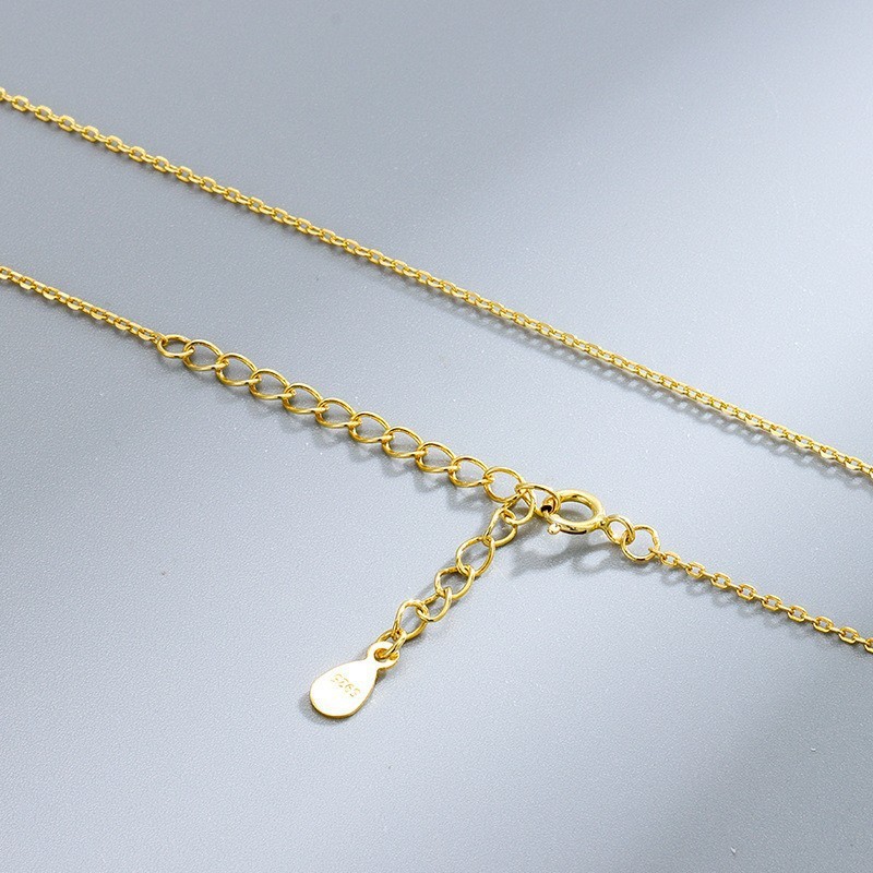 32:Gold plated cross chain 50 5cm