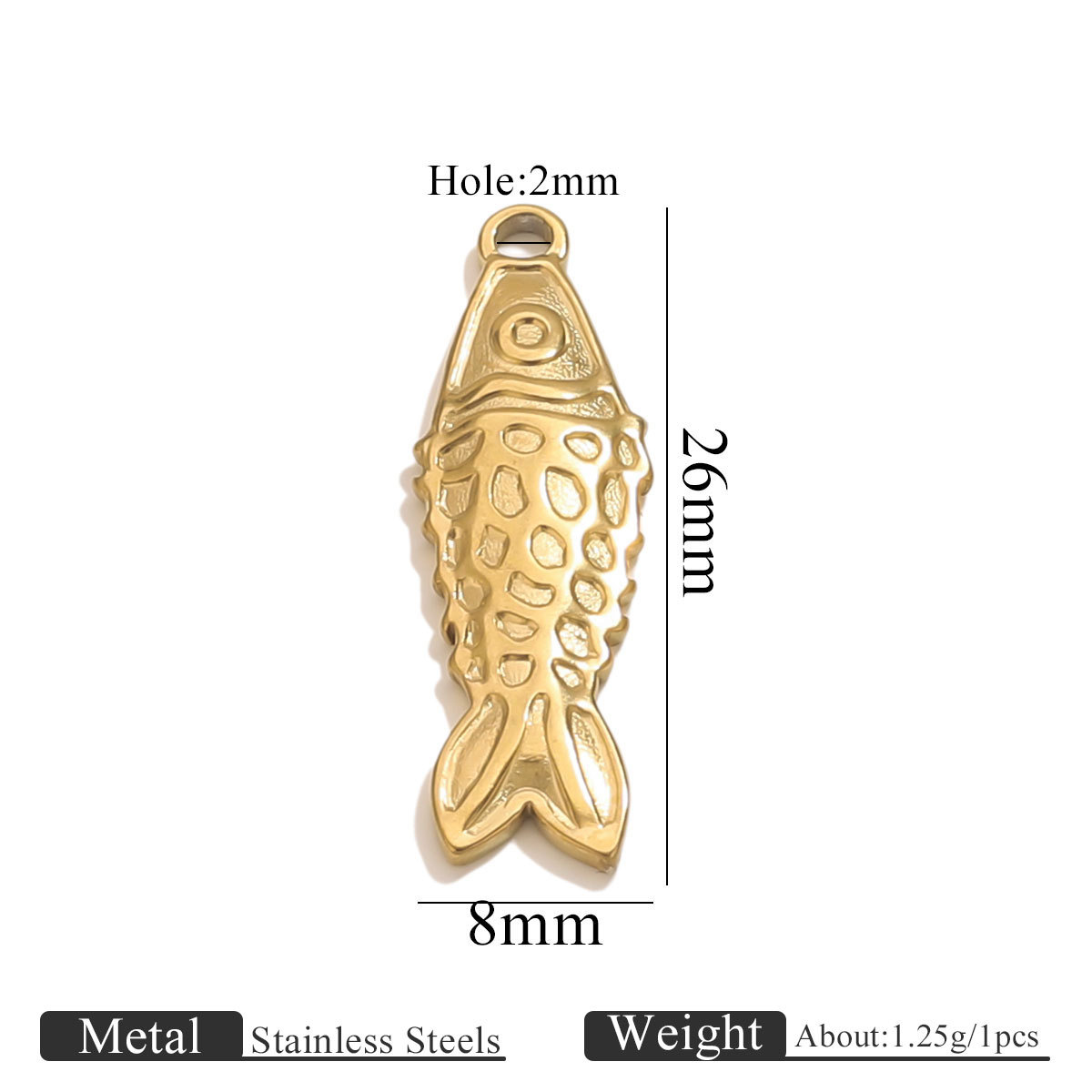 1:Golden hydraulic pendant-skinny fish