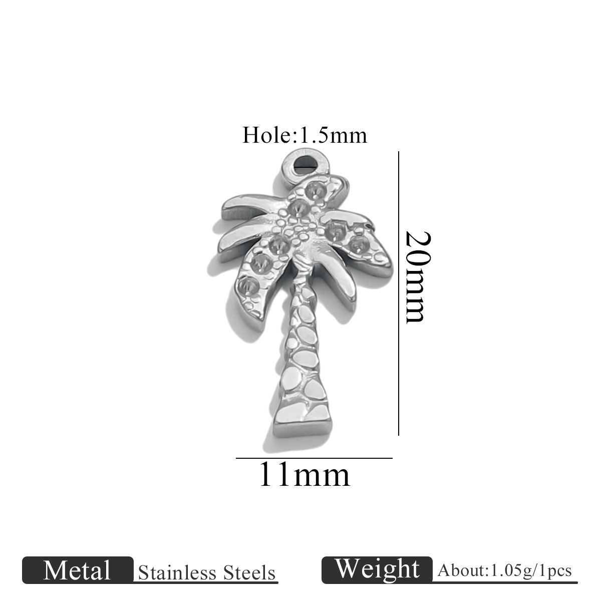 6:Steel color hydraulic pendant-coconut tree
