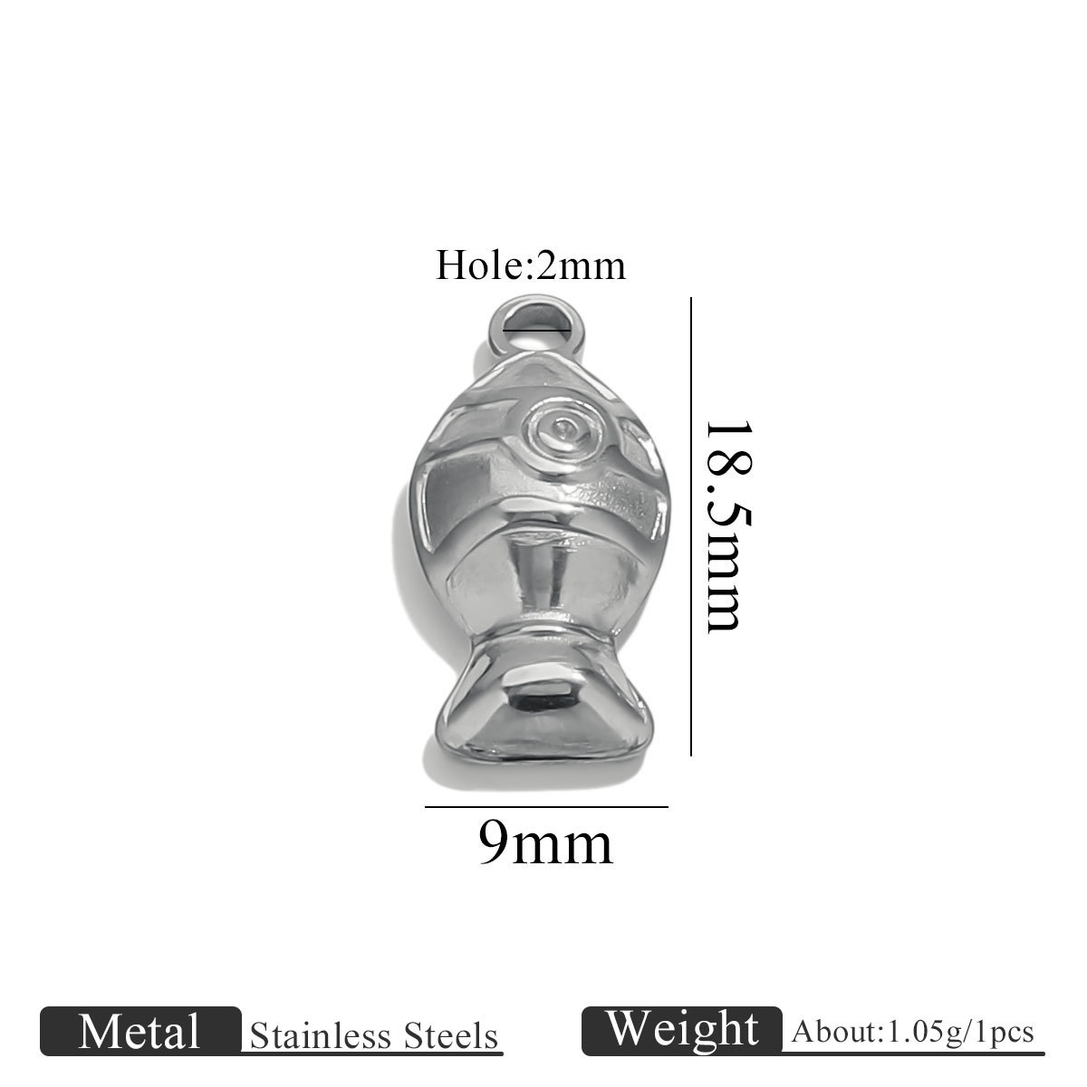 7:Steel color hydraulic pendant-fat fish