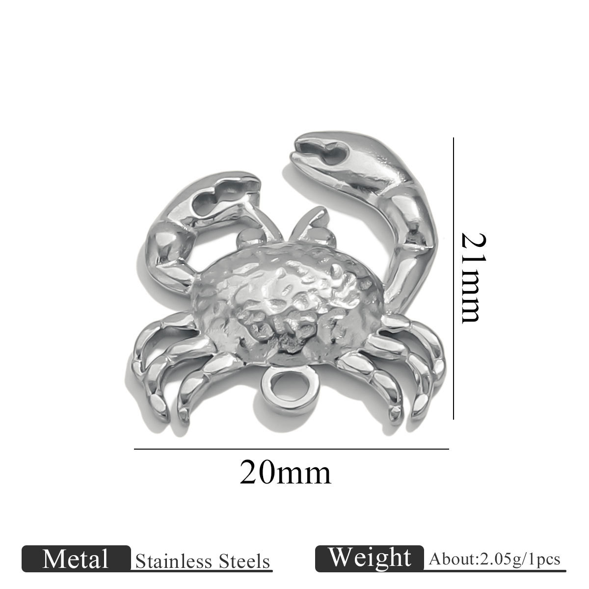 8:Steel color hydraulic pendant-crab