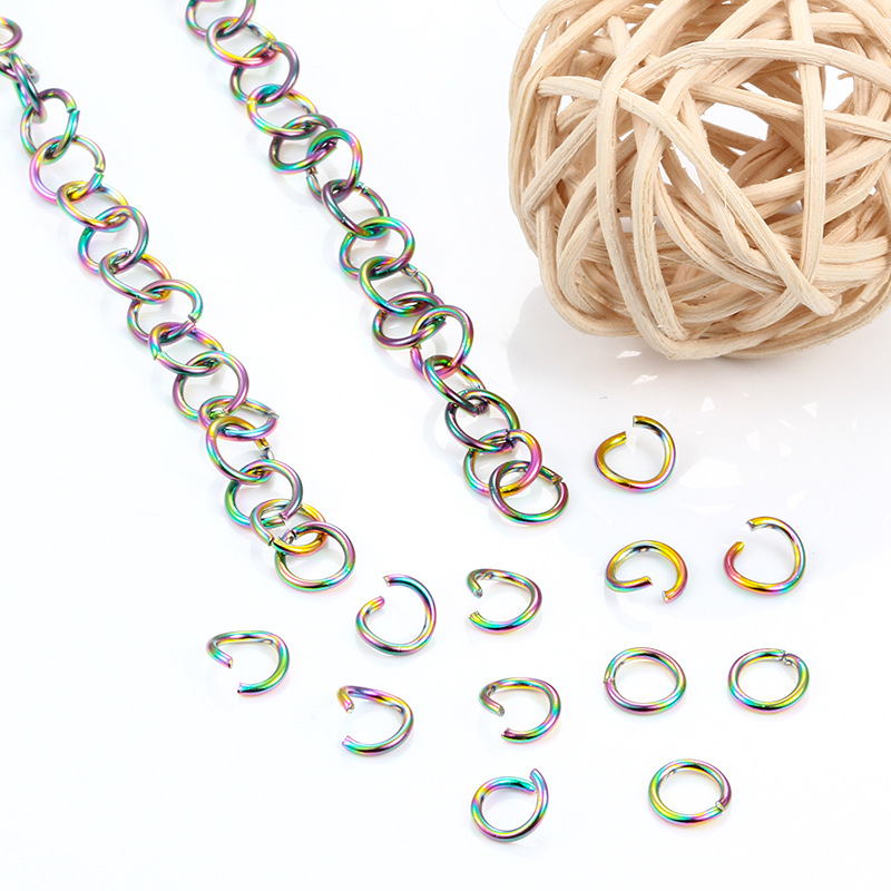 Colorful open ring 0.8 * 5mm