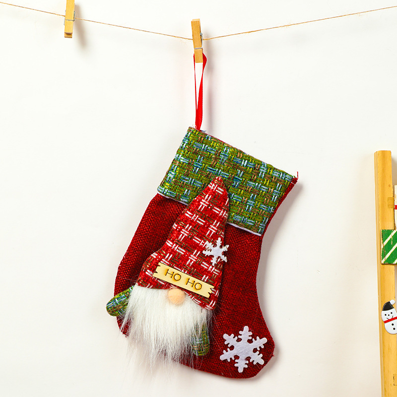 1:Small red hoho christmas stockings