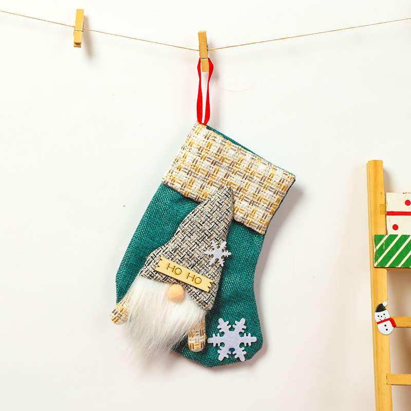 2:Small blue hoho christmas stocking