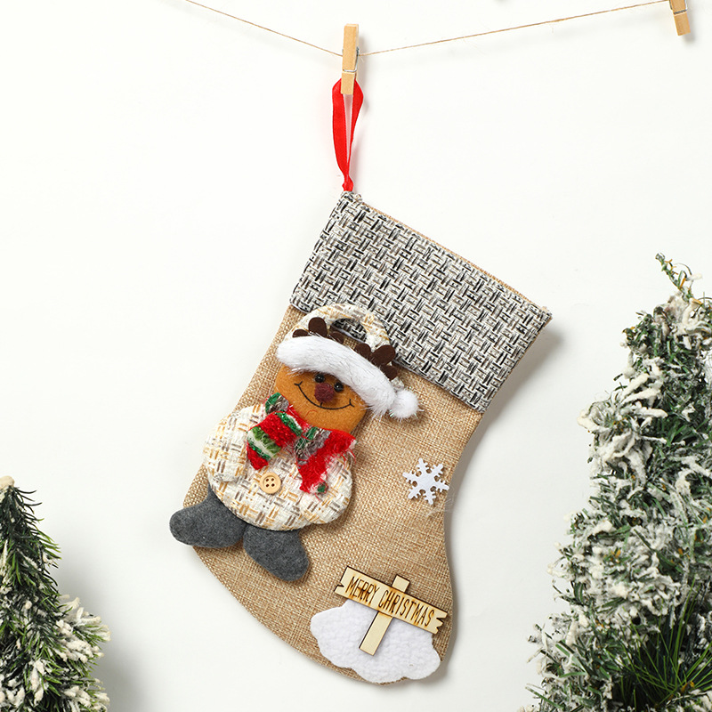 7:Beige medium deer linen socks