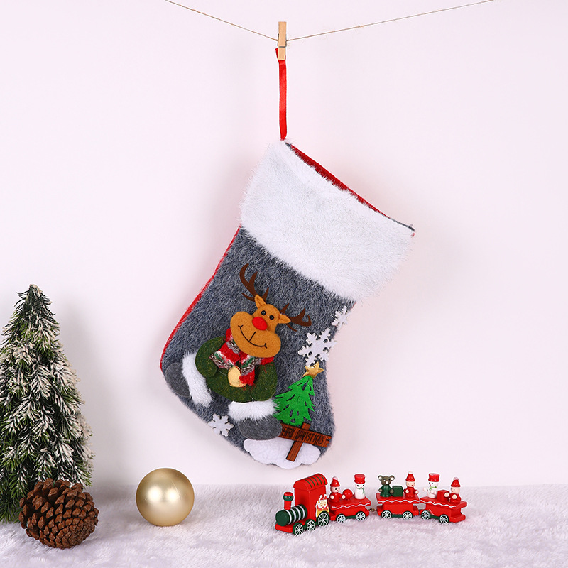 15:Large plush cartoon socks deer