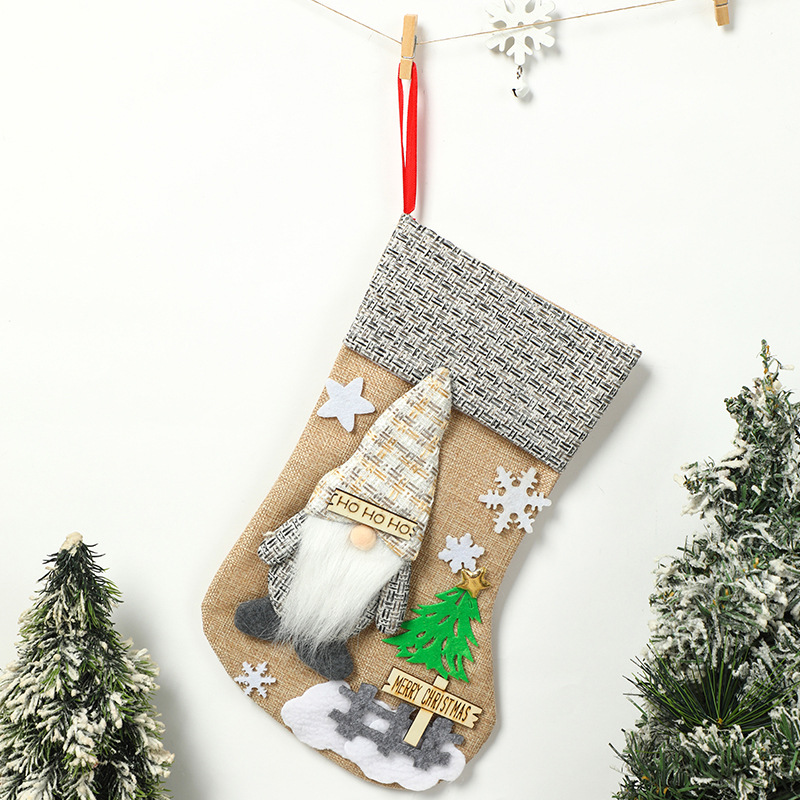 19:Large beige fence socks