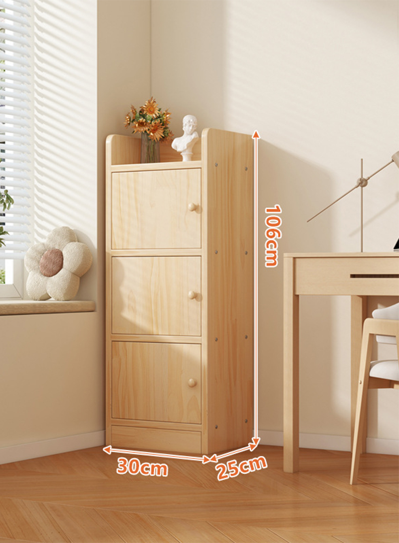 Upgraded to all solid wood/four layers 30cm [solid wood cabinet door | imported unpainted pine]
