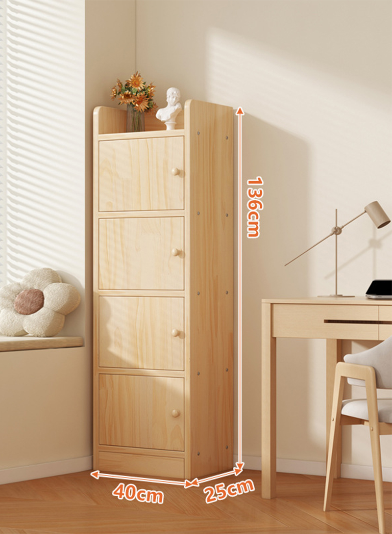 Upgraded to all solid wood/five layers 40cm [solid wood cabinet door |  unpainted pine]