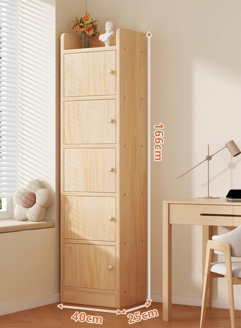 Upgraded to all solid wood/six-layer 40cm [solid wood cabinet door |  paintless pine]