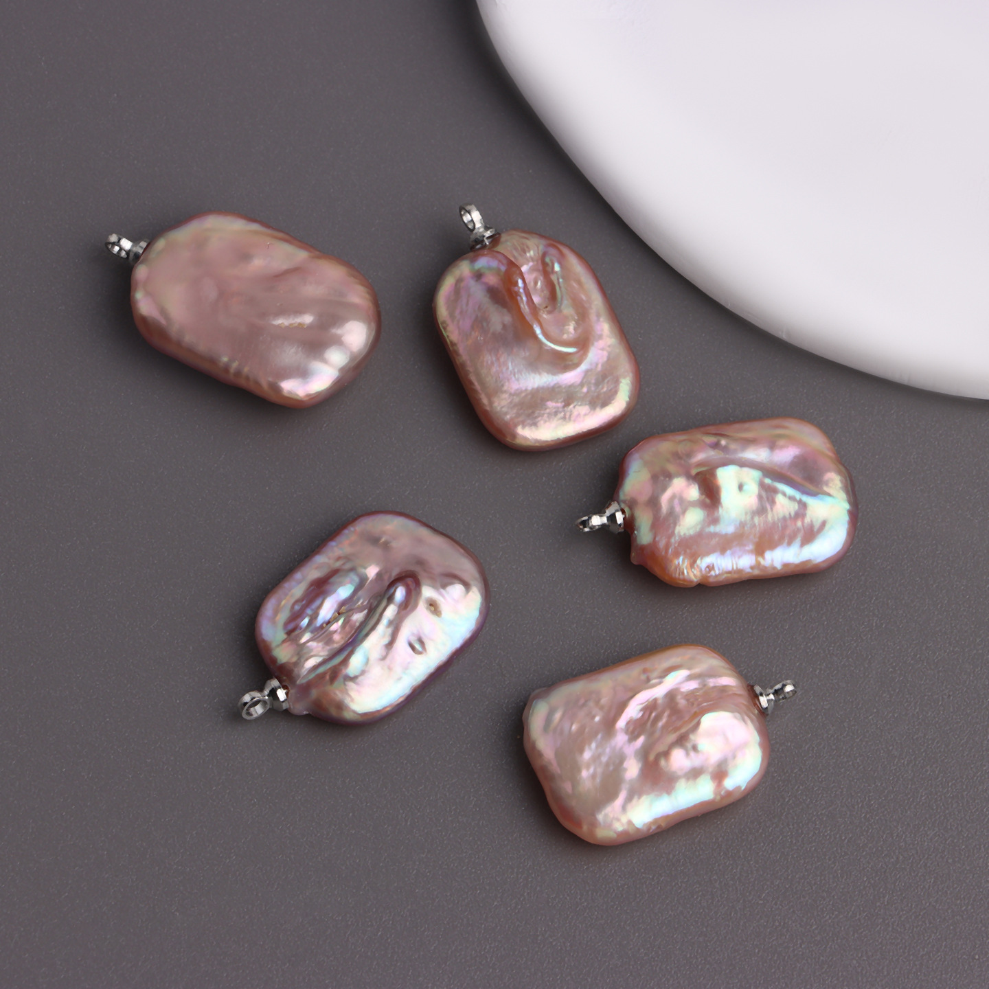 2:Purple square pendant one