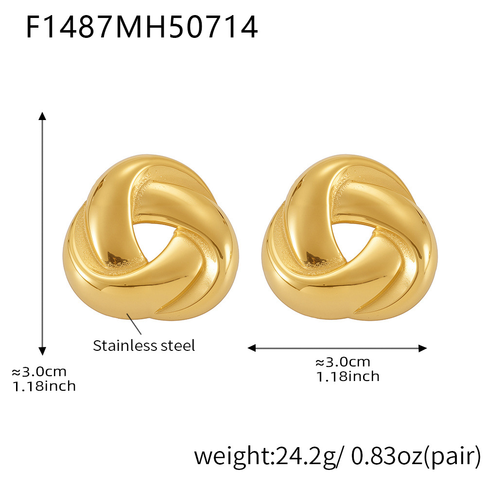 5:F1487-gold earrings
