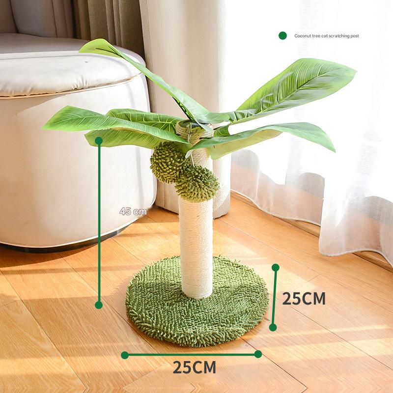 Coconut Tree Cat Grab Column