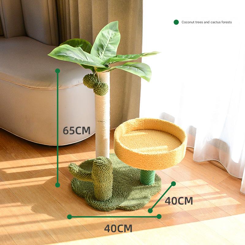 Coconut tree cactus forest