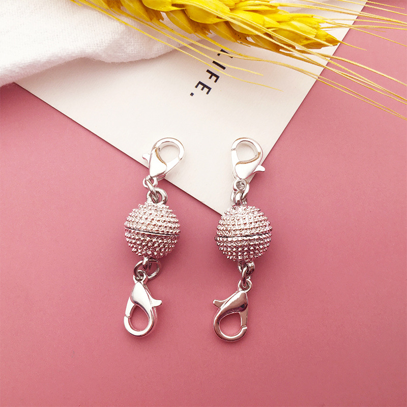 5:1 bright silver spherical magnet connecting buckle 4.2 g-9 * 42mm