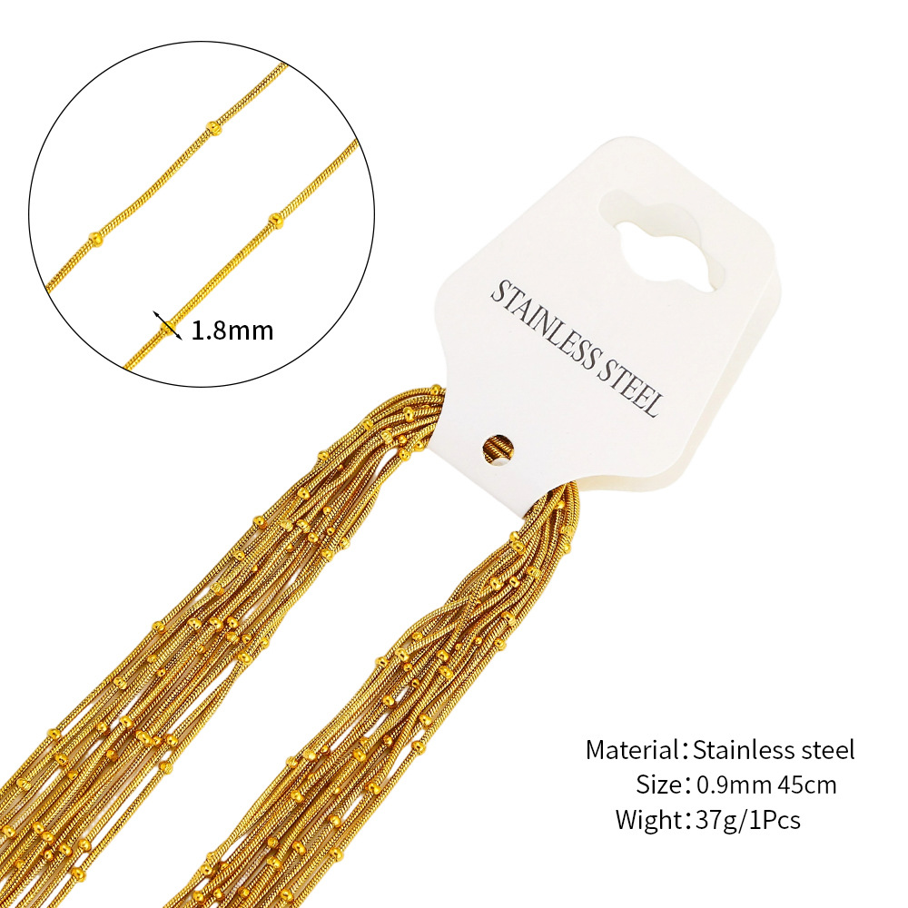 1:Gold 0.9mm wide +45cm