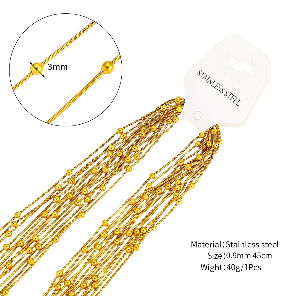 1:Gold 0.9mm wide +45cm