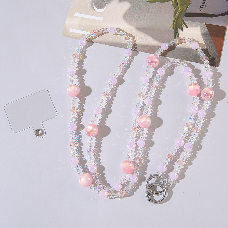20:Haijia pearl long chain pink