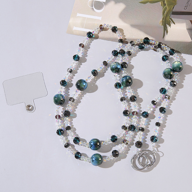 21:Haijia pearl long chain dark green