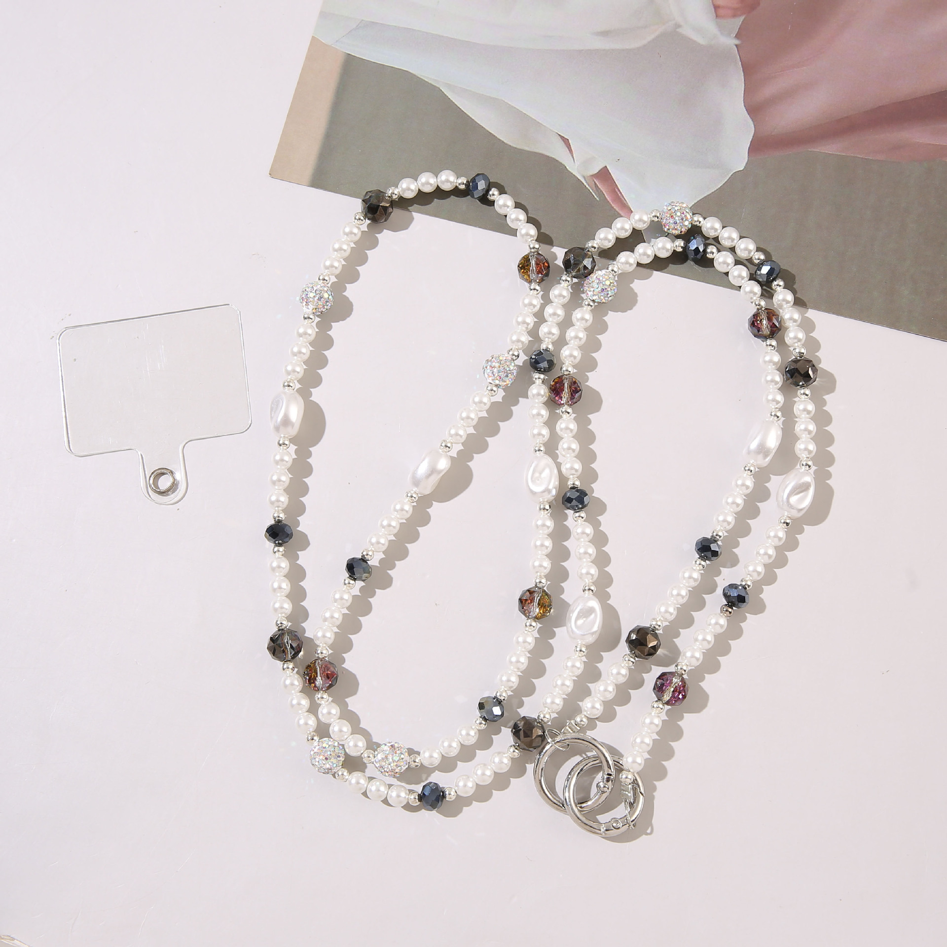 45:Strange stone crossbody long chain