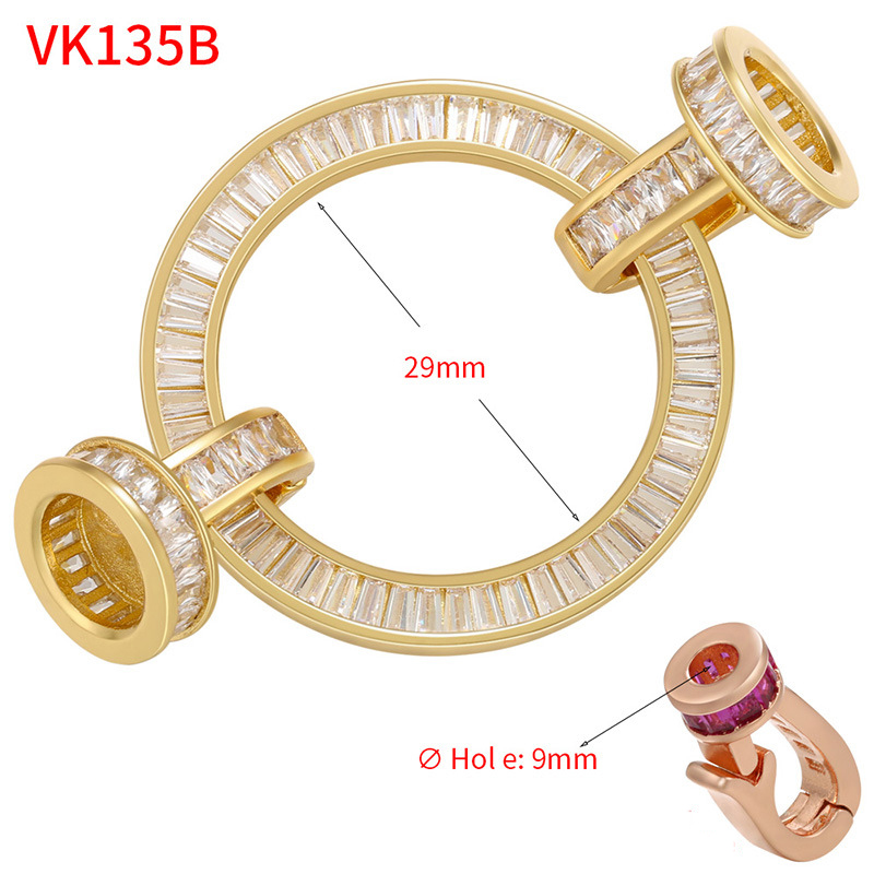 1:T square diamond gold 39*60mm